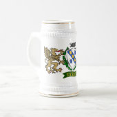 Smith/Smyth Irish Shield Beer Stein Bierglas (Vorderseite Links)
