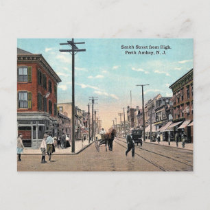 Smith St, Perth Amboy, New Jersey Vintag Postkarte