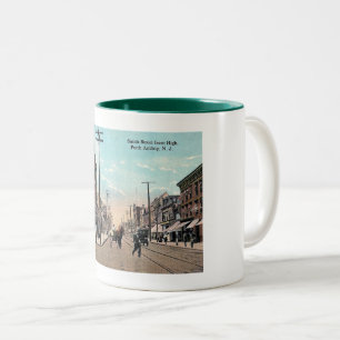 Smith St, Perth Amboy, New Jersey Vintage Zweifarbige Tasse