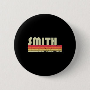 Smith Surname Funny Retro Vintager 80er 90er Gebur Button
