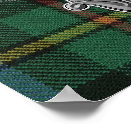 Smith Tartan & Abzeichen Poster (Ecke)