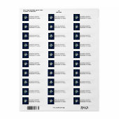 Smith Tartan Karierte Monogram-Adressenmarken (Vorne)