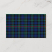 Smith Tartan Karierte Wedding Escort Platzkarte (Rückseite)