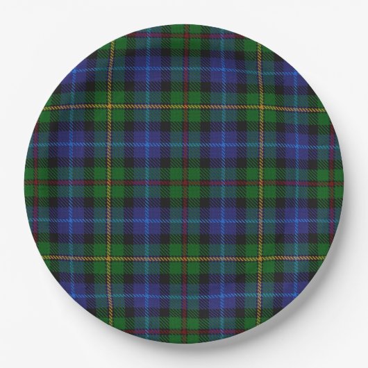 Smith Tartan Pappteller (Vorderseite)