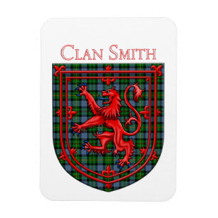 Smith Tartan Scottish Kariert Lion Rampant Magnet
