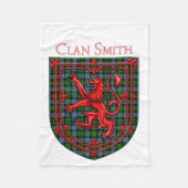 Smith Tartan Scottish Plädoyer Lion Rampant Fleecedecke (Vorderseite)