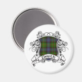 Smith Tartan Shield Magnet (Vorderseite/Rückseite)