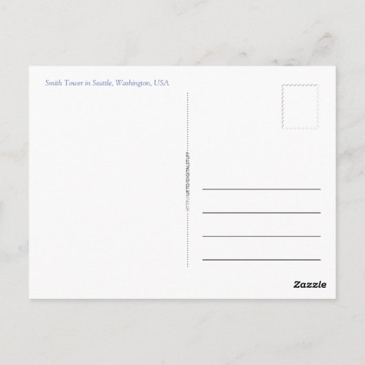 Smith Tower Postkarte (Rückseite)