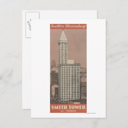 Smith Tower, Seattles Observatorium Postkarte (Vorne/Hinten)
