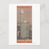Smith Tower, Seattles Observatorium Postkarte (Vorderseite)