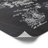 Smith und Wesson Hammerless Pistol 1898 Patentpos Poster (Ecke)