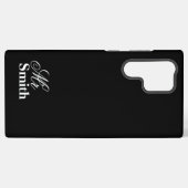 Smith White Personalisiert Name Black Samsung Galaxy Hülle (Rückseite (Horizontal))