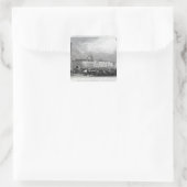 Smithfield Market aus den Barren Quadratischer Aufkleber (Tasche)