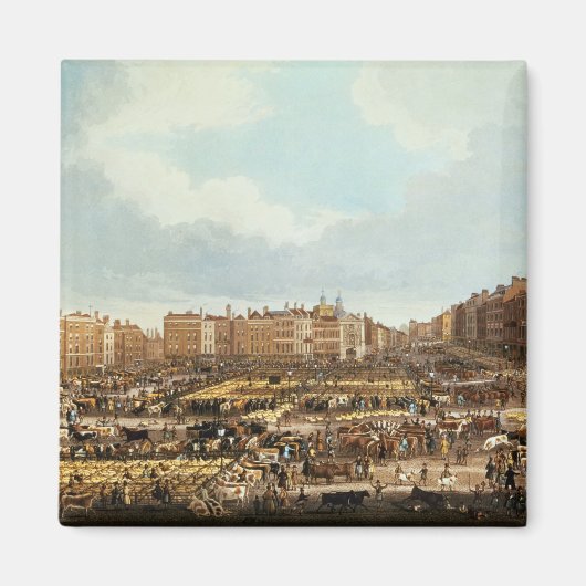Smithfield Market, graviert von R.G. Reeve Magnet (Vorne)