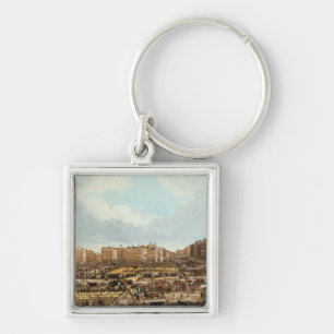 Smithfield-Markt, graviert von R.G. Reeve Schlüsselanhänger