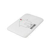 Smith's Home with Heart Badematte (Schrägansicht)