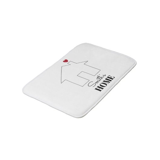 Smith's Home with Heart Badematte (Schrägansicht)