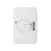 Smith's Home with Heart Badematte (Vorderseite Vertikal)