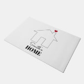 Smith's Home with Heart Fußmatte (Schrägansicht)