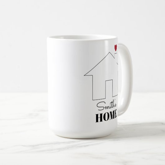 Smith's Home with Heart Kaffeetasse (VorderseiteRechts)