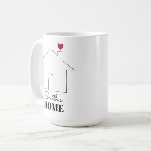 Smith's Home with Heart Kaffeetasse (Vorderseite Links)