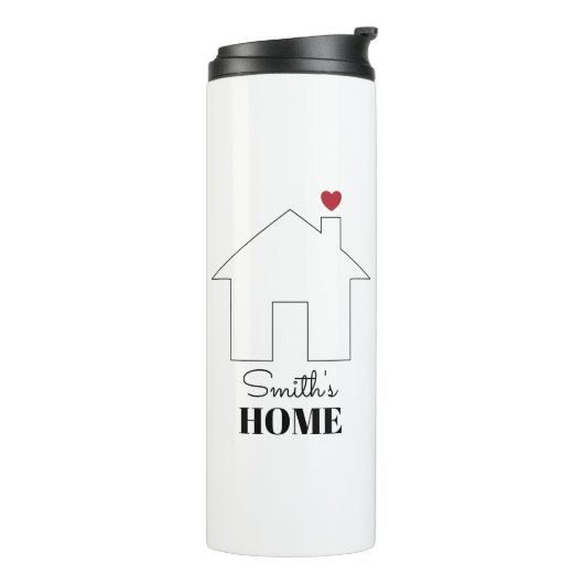 Smith's Home with Heart Thermosbecher (Nach links gedreht)