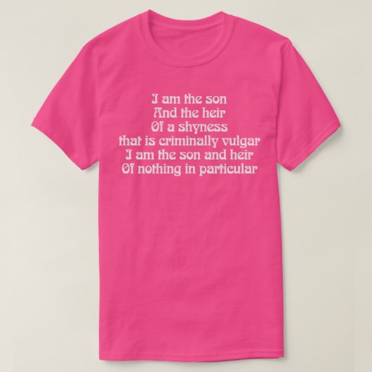Smiths Retro-gestylte Typografie-Texte Design T-Shirt (Design vorne)