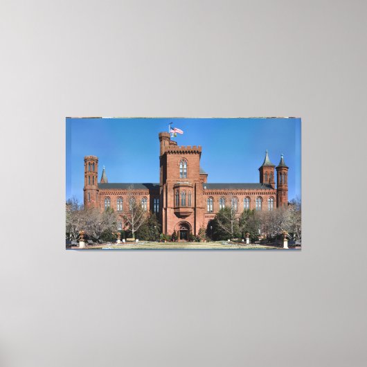 Smithsonian Castle in Washington, D.C. Leinwanddruck (Vorderseite)