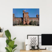 Smithsonian Castle in Washington, D.C. Poster (Heimbüro)
