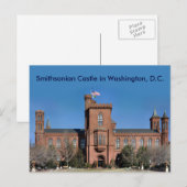 Smithsonian Castle in Washington, D.C. Postkarte (Vorne/Hinten)