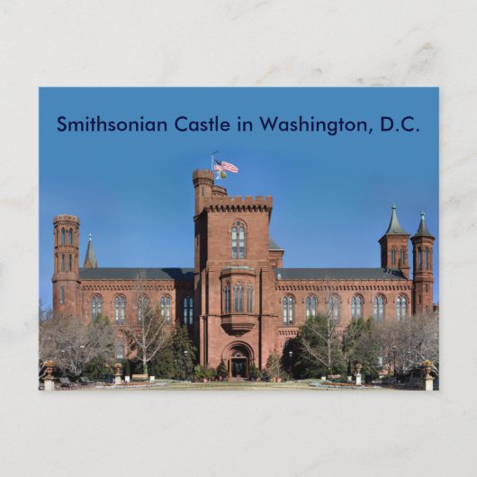 Smithsonian Castle in Washington, D.C. Postkarte (Vorderseite)