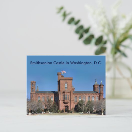 Smithsonian Castle in Washington, D.C. Postkarte (Stehend Vorderseite)