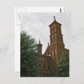 Smithsonian Castle - Washington DC Postkarte (Vorne/Hinten)