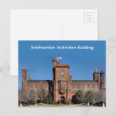 Smithsonian Institution Gebäude in Washington, DC Postkarte (Vorne/Hinten)