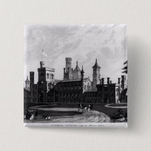 Smithsonian Institution vom Südwesten Button (Vorderseite)