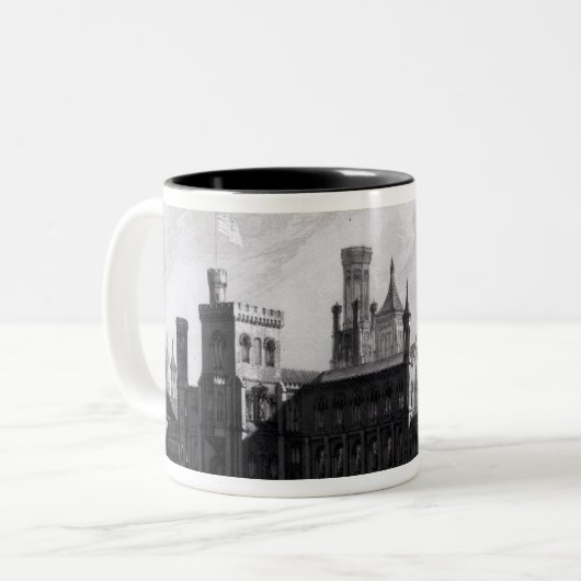 Smithsonian Institution vom Südwesten Zweifarbige Tasse (Vorderseite Links)
