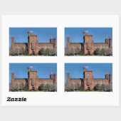 Smithsonian-Schloss in Washington, DC Rechteckiger Aufkleber (Blatt)