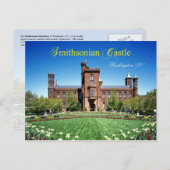 Smithsonian-Schloss, Washington DC Postkarte (Vorne/Hinten)