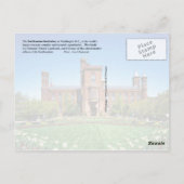 Smithsonian-Schloss, Washington DC Postkarte (Rückseite)