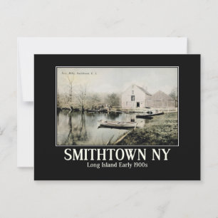 Smithtown NY Long Island Vintage Inspiriert Postkarte
