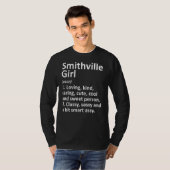 Smithville Girl Tx Texas Funny City Zuhause Roots T-Shirt (Vorne ganz)