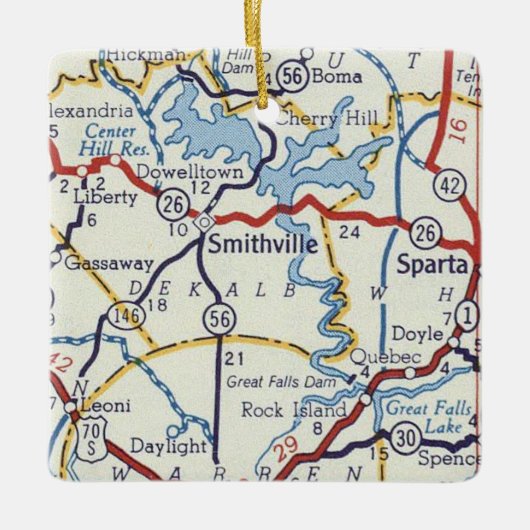 Smithville TN Keramikornament (Vorderseite)