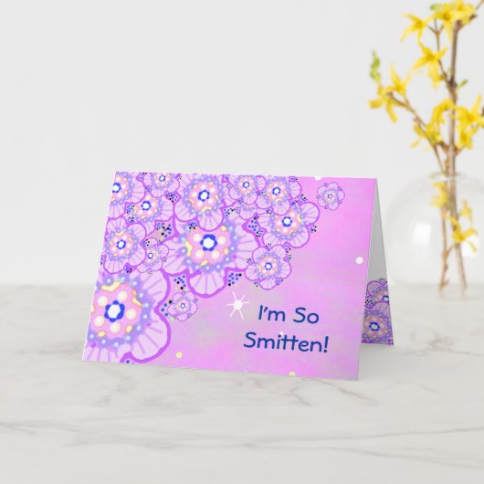 Smitten! Karte (Gelbe Blume)