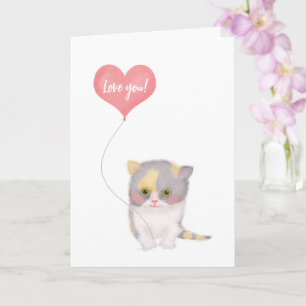 Smitten Kitten "Liebe you" Valentintagskarte Karte