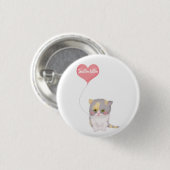 Smitten Kitten Valentine's Day Abzeichen Button (Vorne & Hinten)