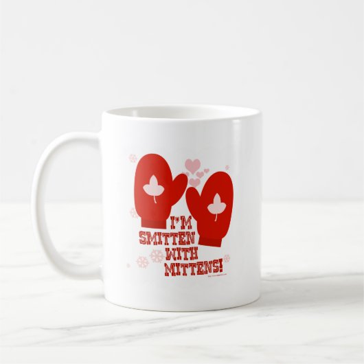 Smitten mit Handschuhen Kaffeetasse (Links)
