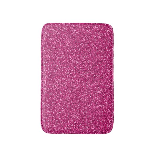Smitten Pink Glitzer Badematte (Vorderseite Vertikal)