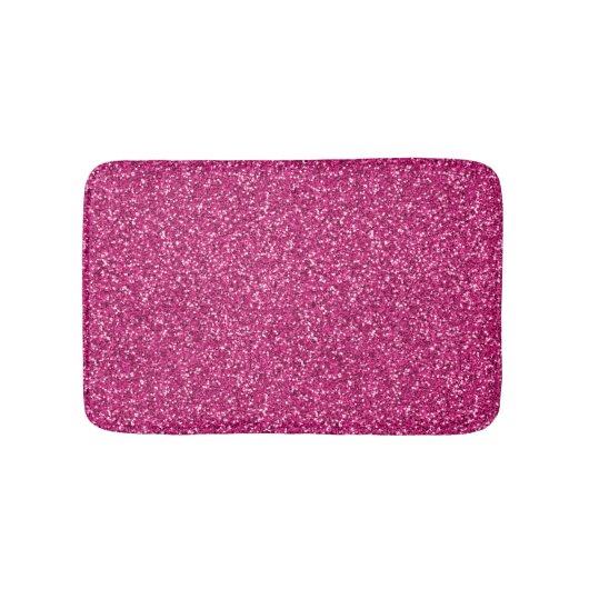 Smitten Pink Glitzer Badematte (Vorderseite)