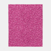 Smitten Pink Glitzer Fleecedecke (Vorderseite)
