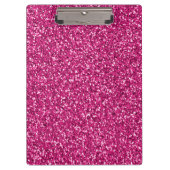 Smitten Pink Glitzer Klemmbrett (Vorderseite)